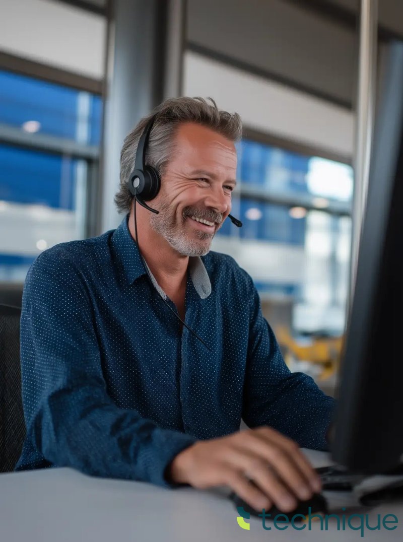 Managed IT solutions driving productivity and growth for a Mid-Sized Business team in a collaborative workspace.